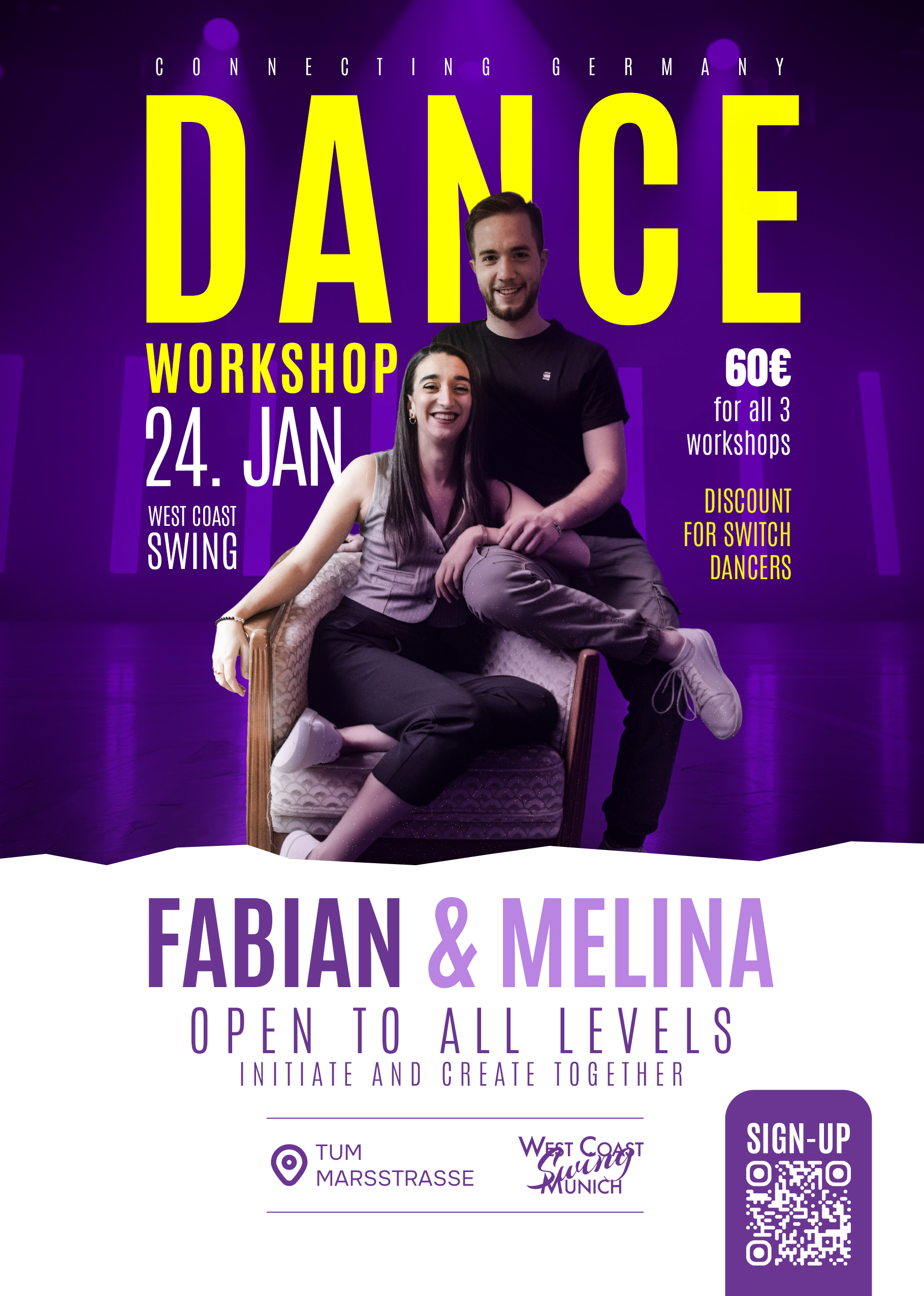3 Workshops mit Fabian & Melina
